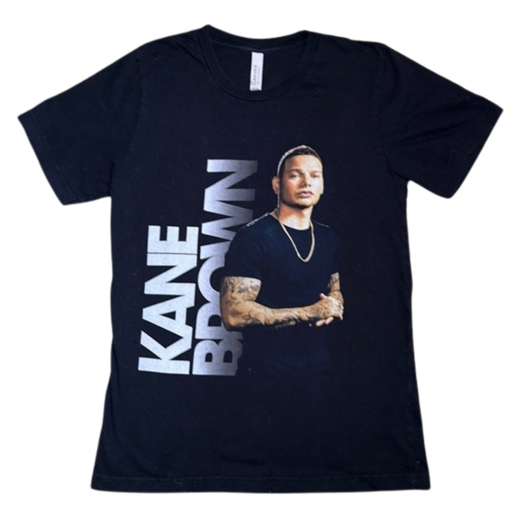 Kane Brown Concert Tour Double Sided Black Graphic Tee Small
